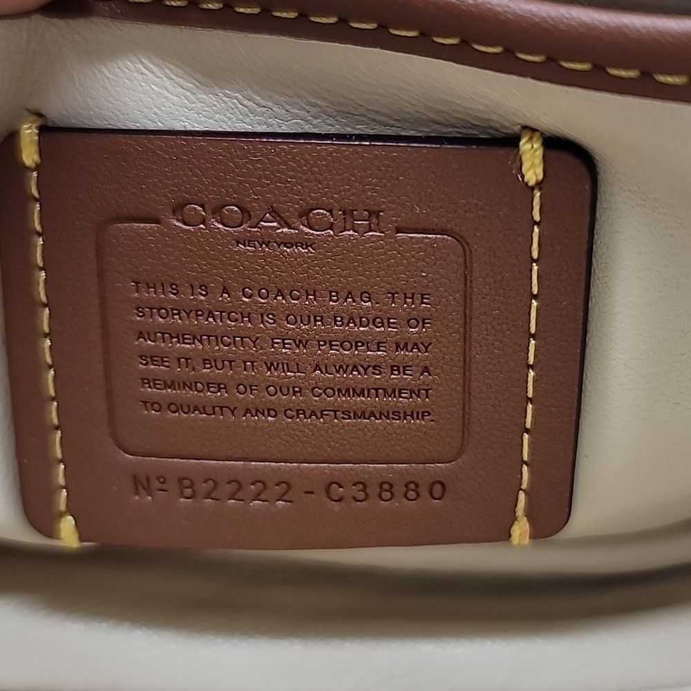 Coach Pillow Tabby Shoulder Crossbody Bag In Soft Cream - Picture 6 of 13